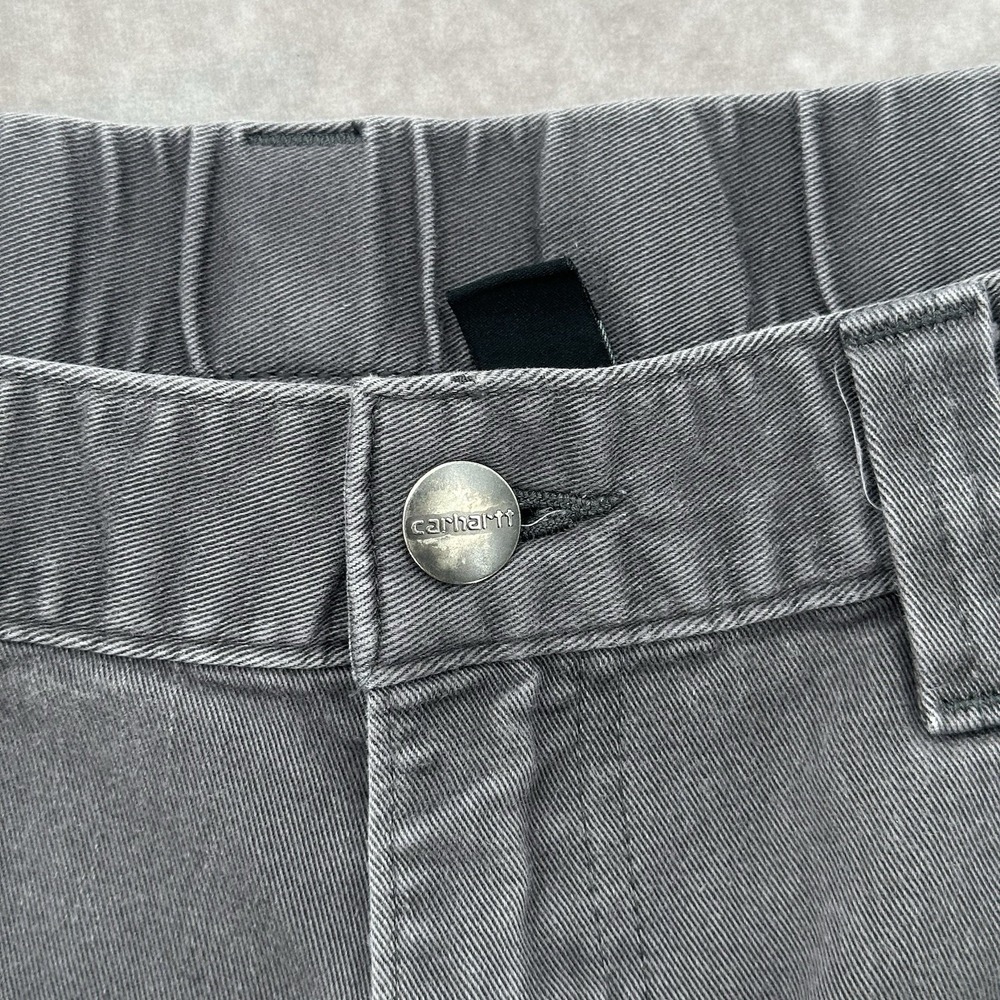 Carhartt Relaxed Fit Mens Size 40 Gray Canvas Workwear Carpenter Shorts - Picture 2 of 11